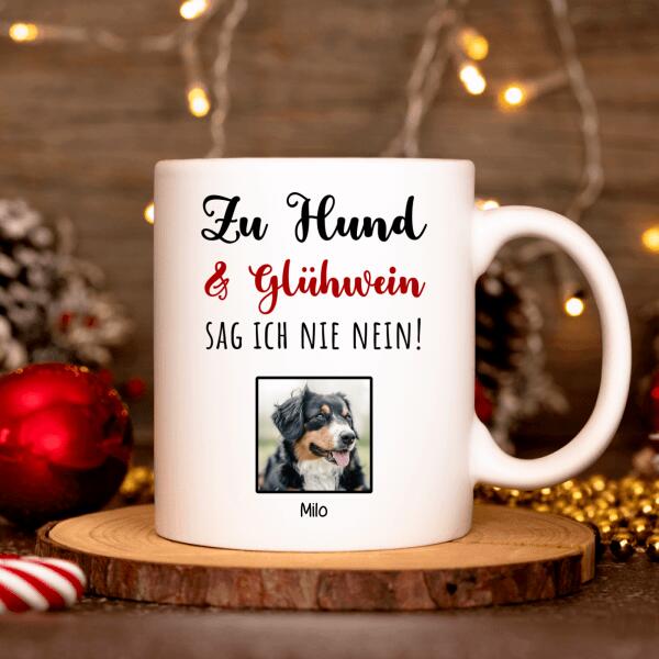 Hund und Glühwein - Tasse mit Foto