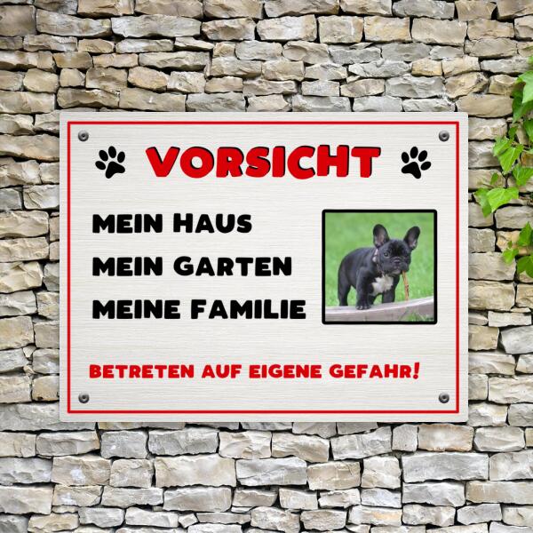 Mein Haus - Personalisiertes Türschild Foto