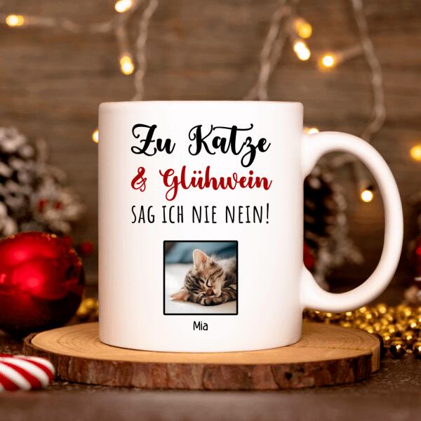 Katze und Glühwein - Tasse mit Foto