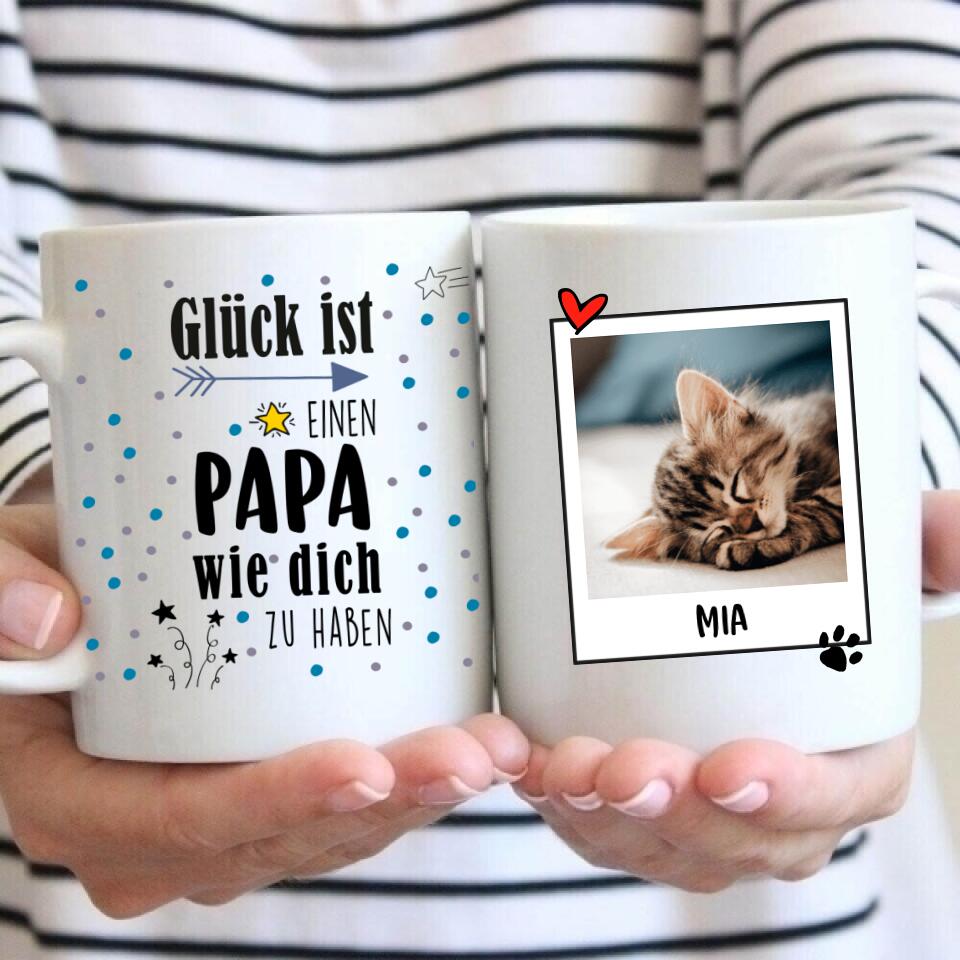 Vaterglück - Tasse mit Foto