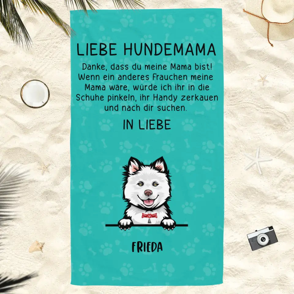 Liebe Hundemama - Handtuch