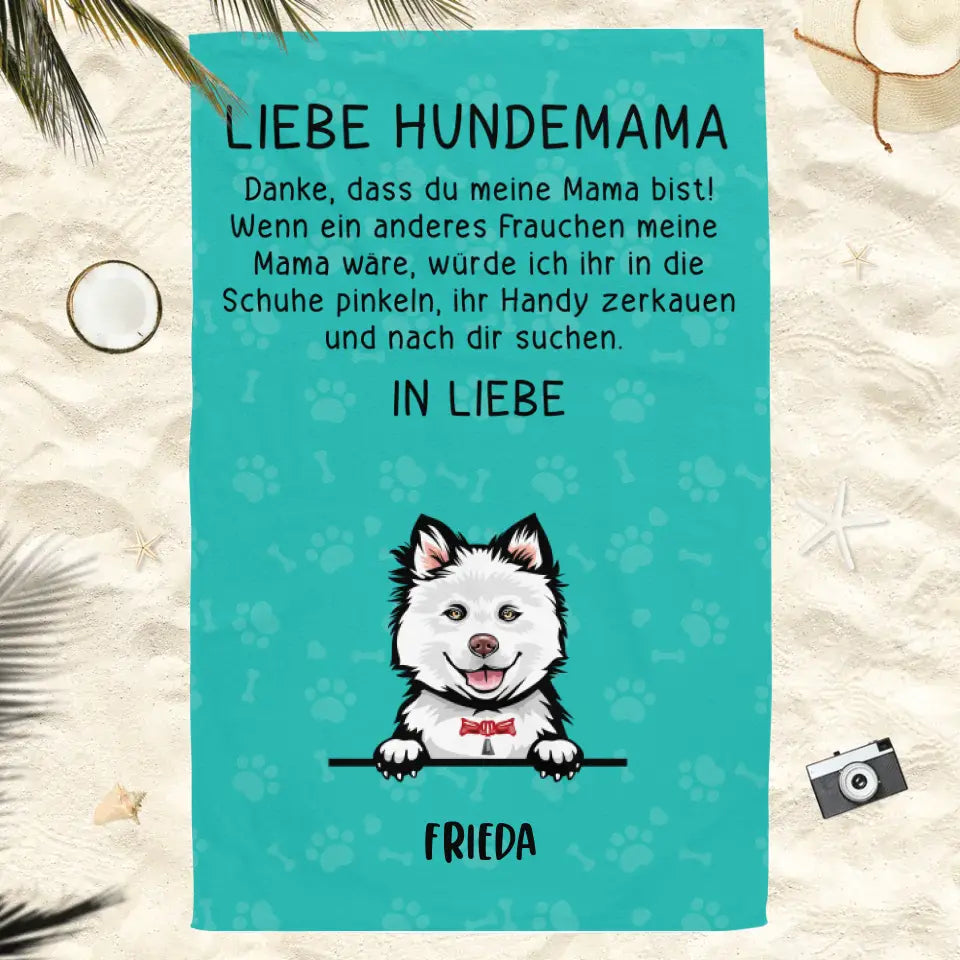 Liebe Hundemama - Handtuch