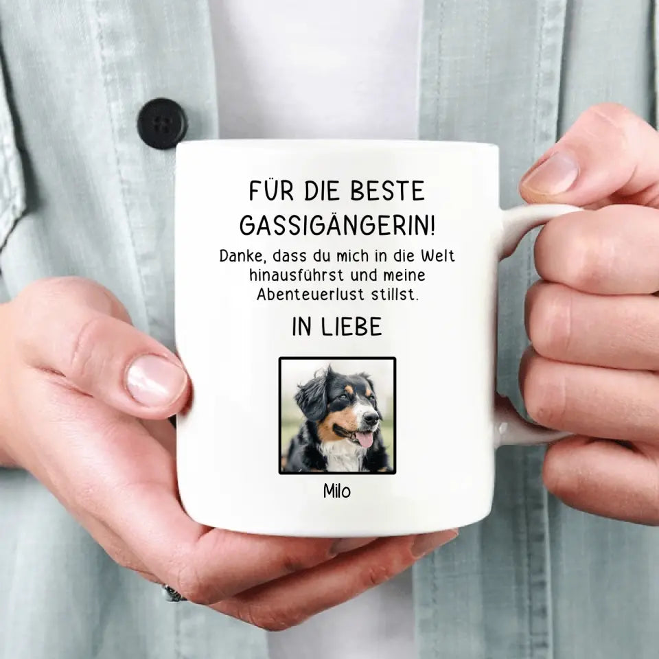 Abenteuerlust - Personalisierte Tasse mit Foto