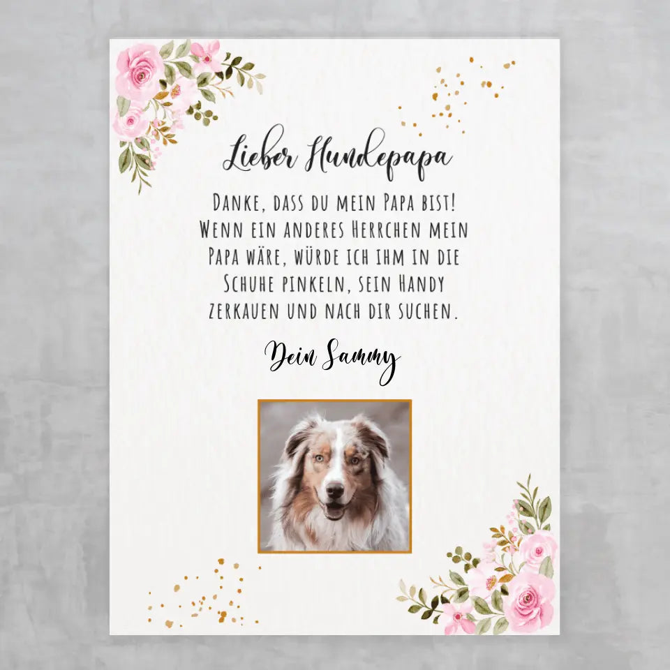 Lieber Hundepapa / Hundemama - Poster