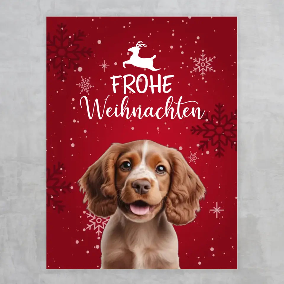 Weihnachten - Poster mit Foto