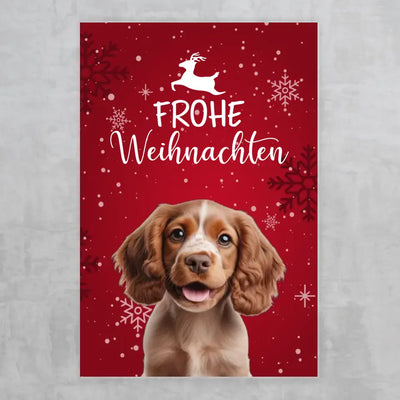 Weihnachten - Poster mit Foto