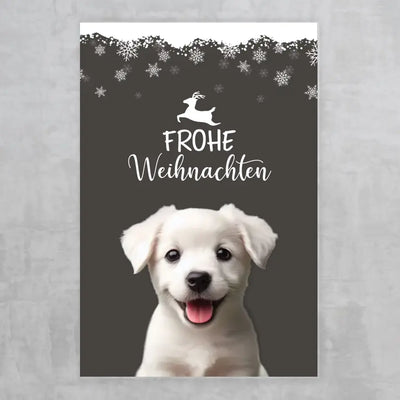 Frohe Weihnachten - Poster mit Foto