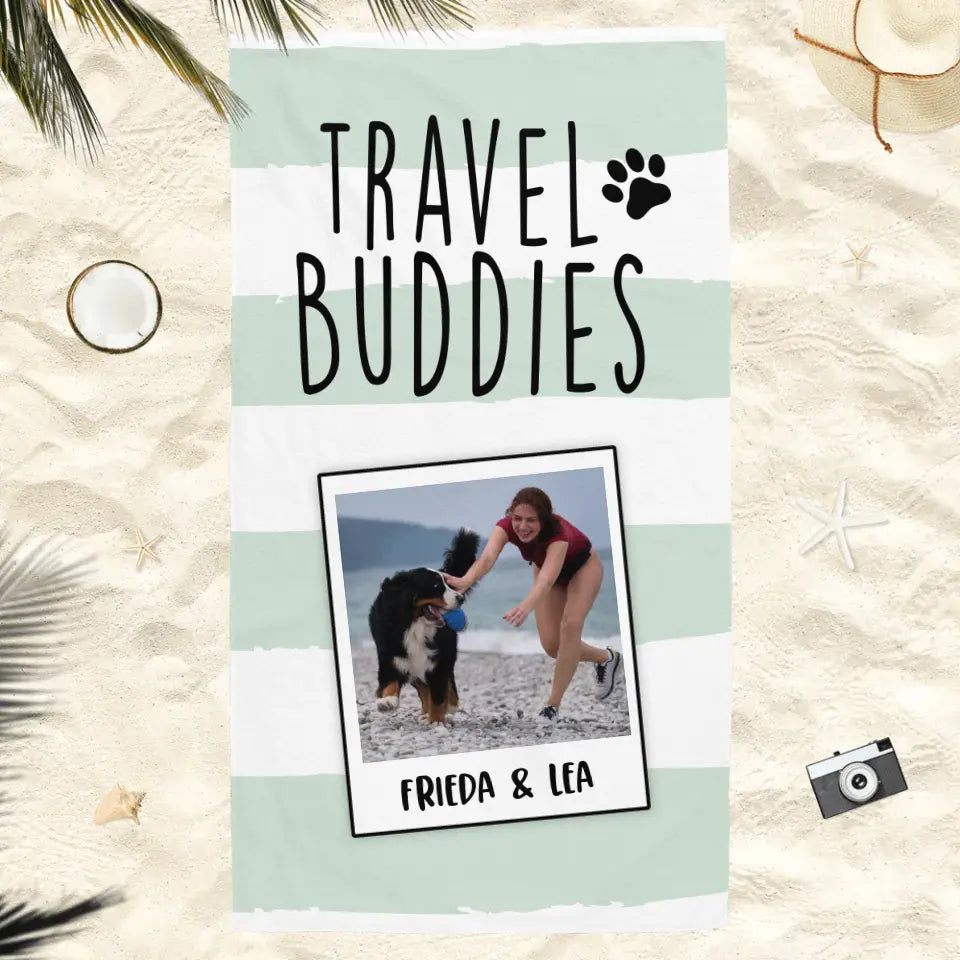 Travel Buddies - Handtuch mit Foto