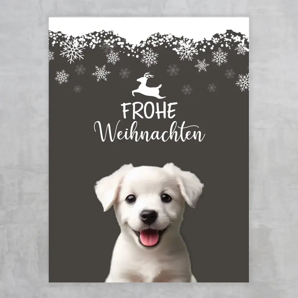 Frohe Weihnachten - Poster mit Foto