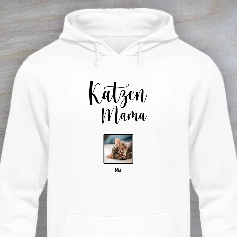 Katzenmama / Katzenpapa - Personalisierter Hoodie mit Foto