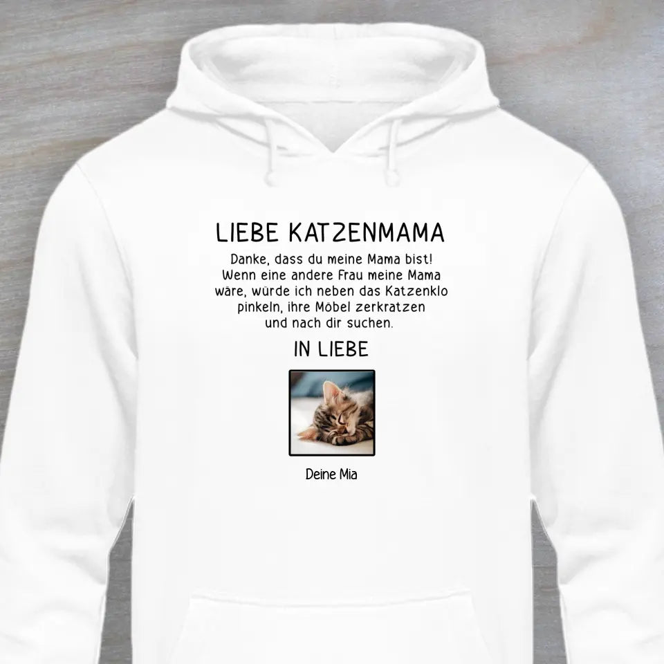 Liebe Katzenmama (-oder Papa) - Personalisierter Hoodie