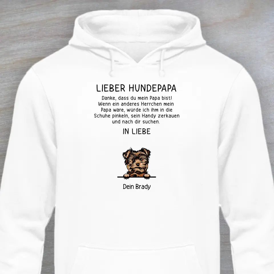 Lieber Hundepapa (oder -mama) - Personalisierter Hoodie