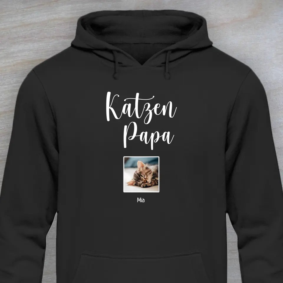 Katzenpapa / Katzenmama - Hoodie mit Foto