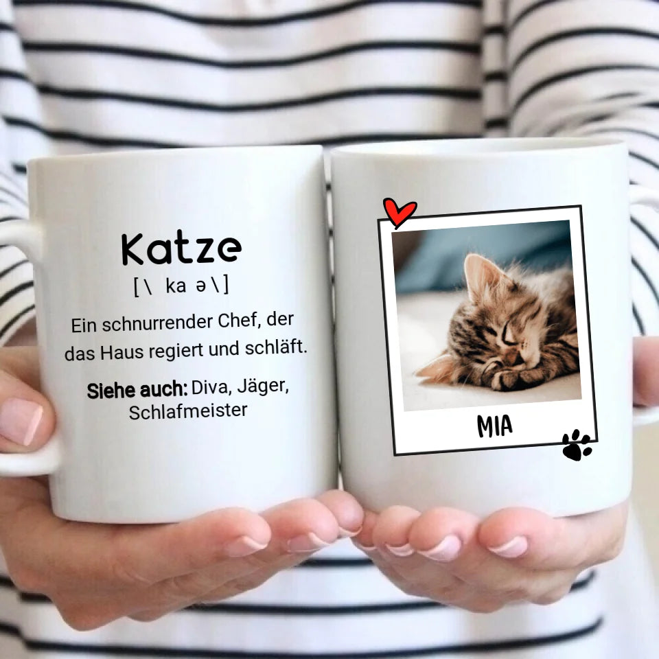 Katzendefinition - Tasse mit Foto