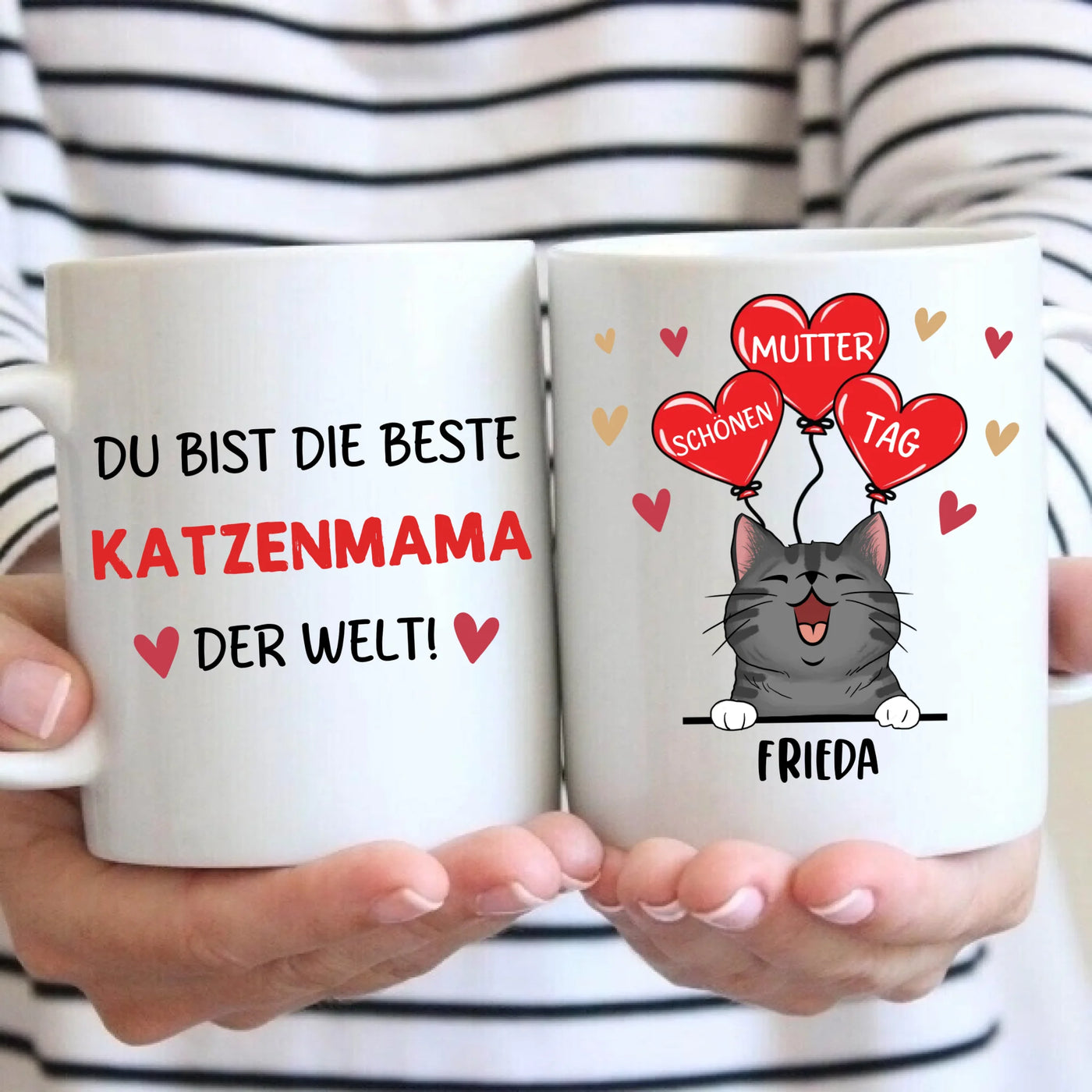 Schönen Muttertag Katzenmama - Tasse